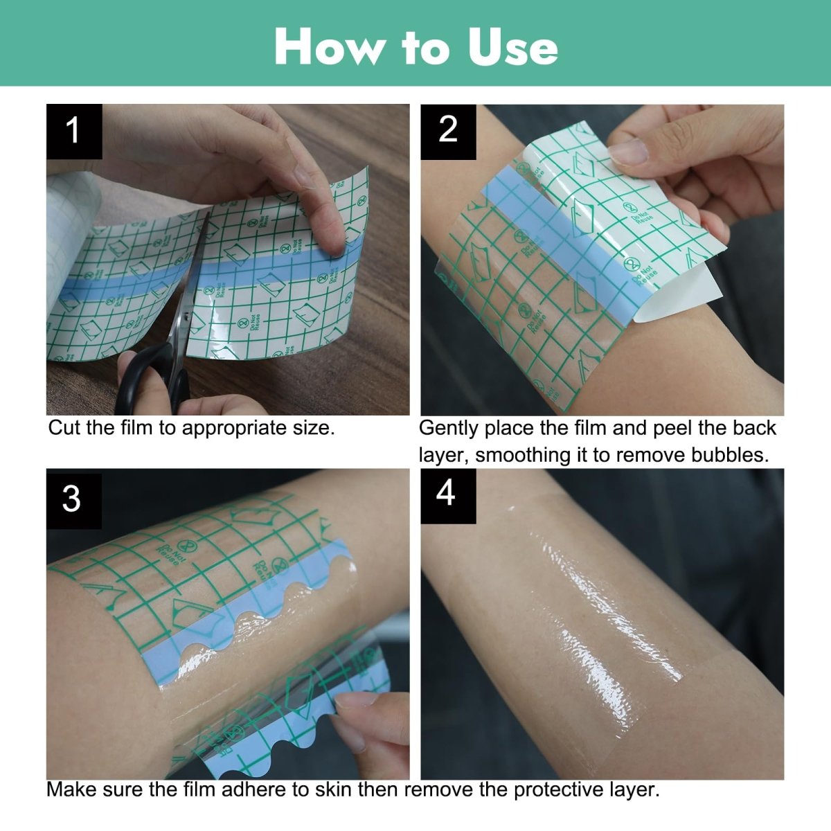 6in x 11yd Second Skin Tattoo Cover Protection Film by Emalla - Tattoo Aftercare Bandage - Tattoo Unleashed
