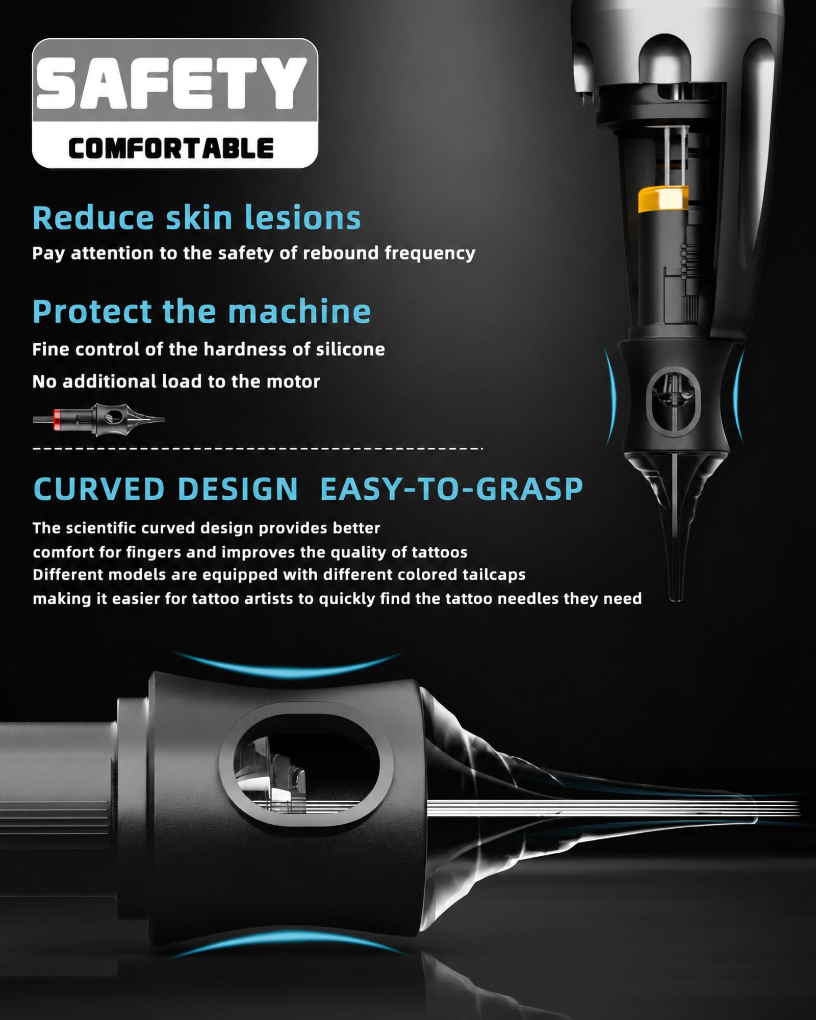 Wireless Tattoo Pen Kit by Poseidon - 2pcs Batteries 7 Strokes TK069
