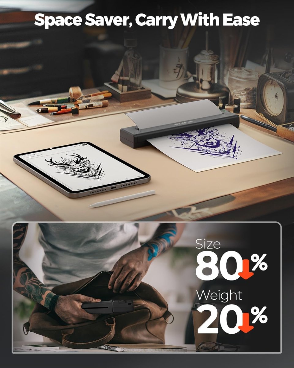 ITP05 Wireless Tattoo Stencil Printer By MUNBYN - Tattoo Unleashed