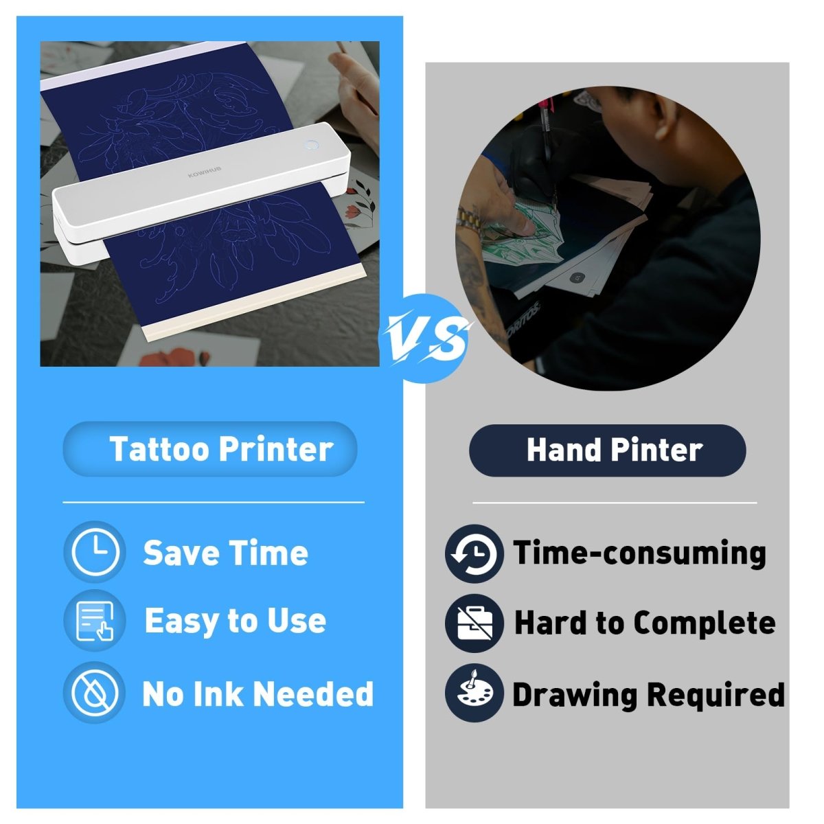 JimKing K200 Wireless Tattoo Stencil Printer - Tattoo Unleashed