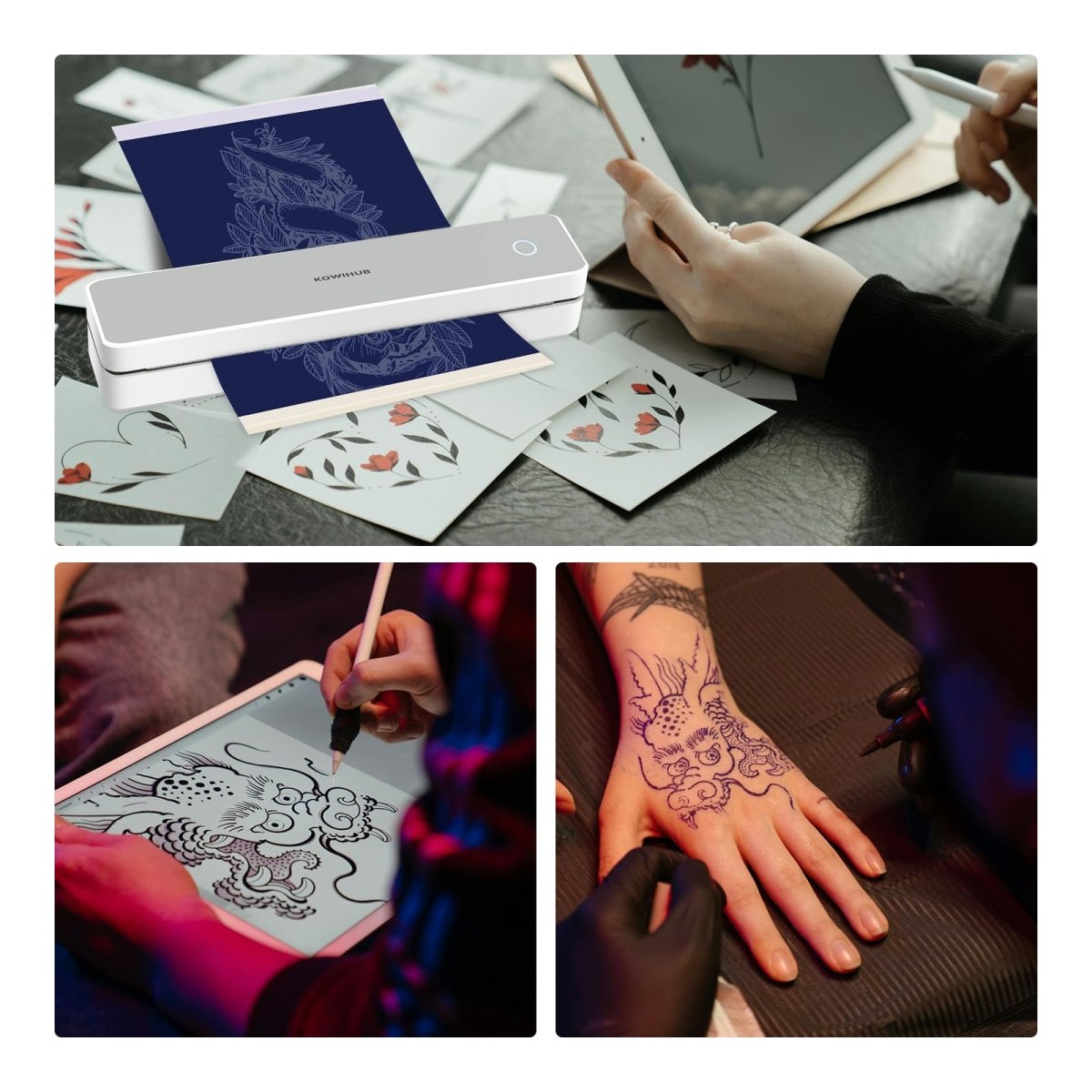 JimKing K200 Wireless Tattoo Stencil Printer - Tattoo Unleashed