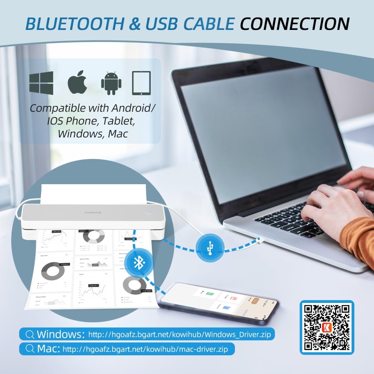 JimKing K200 Wireless Tattoo Stencil Printer - Tattoo Unleashed