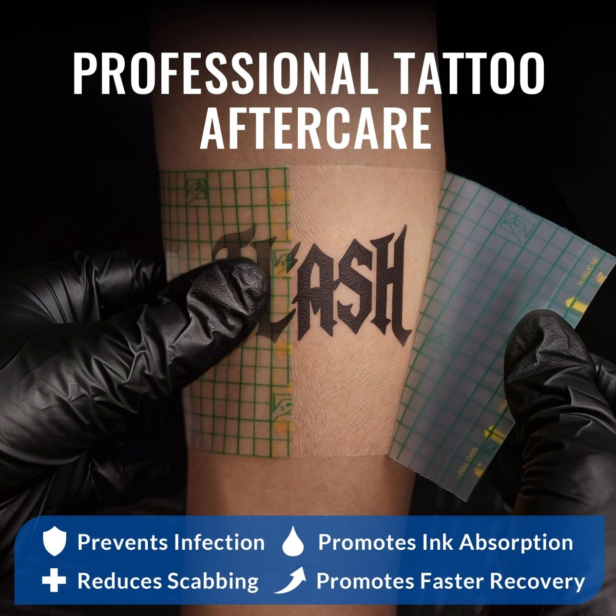 Medlot Tattoo Aftercare Bandage, 10in x 2yd Roll - Waterproof Tattoo Wrap Protection Film - Tattoo Unleashed