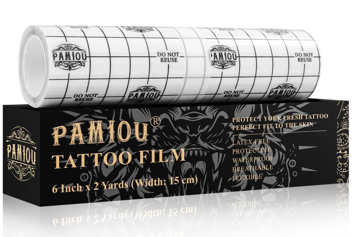 Pamiou Second Skin Tattoo Protection Film, 6in x 2 yd Tattoo Aftercare Wrap - Tattoo Unleashed