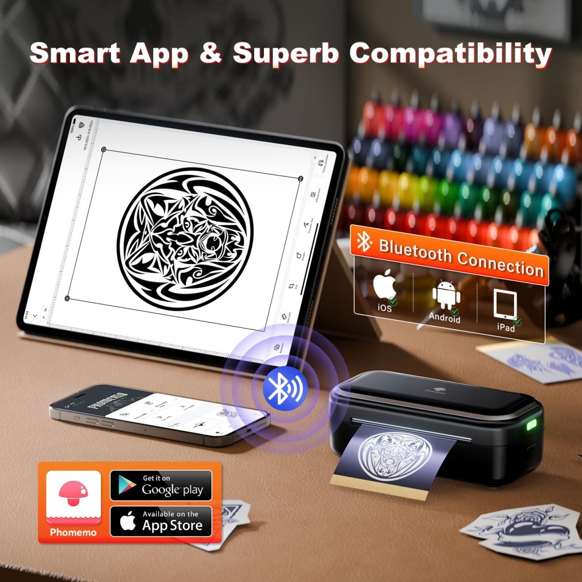 Phomemo TP31 Mini Wireless Thermal Tattoo Stencil Printer - Tattoo Unleashed