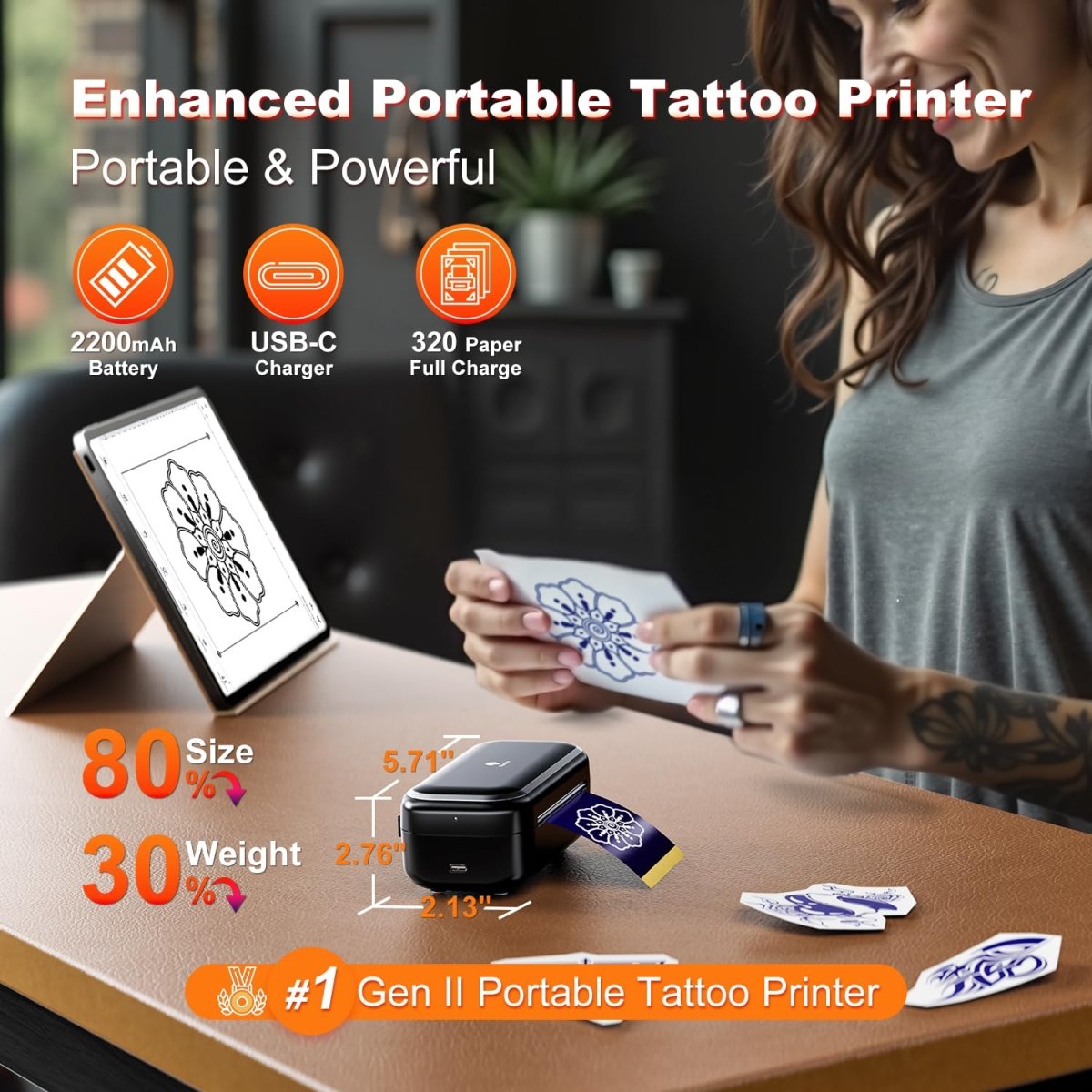 Phomemo TP31 Mini Wireless Thermal Tattoo Stencil Printer - Tattoo Unleashed