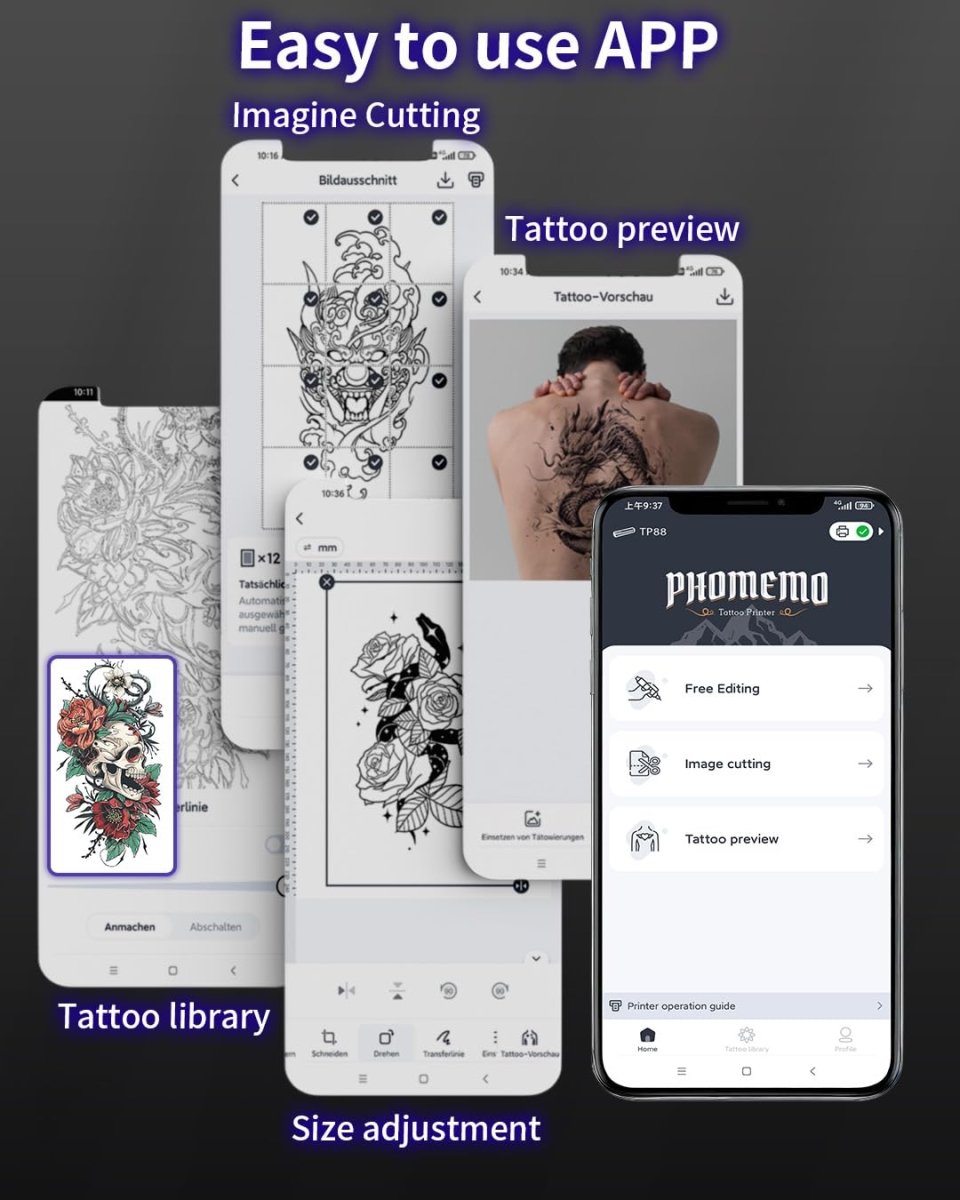 Phomemo TP88 Wireless Tattoo Stencil Printer - Tattoo Unleashed