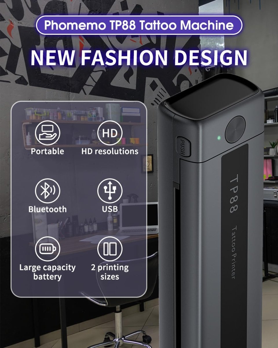 Phomemo TP88 Wireless Tattoo Stencil Printer - Tattoo Unleashed