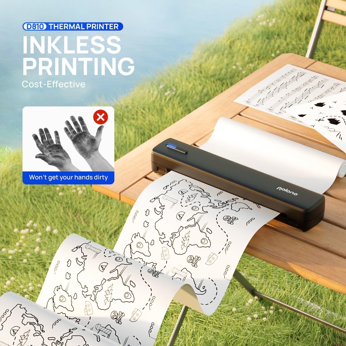 Polono D810 Portable Wireless Tattoo Stencil Printer - Tattoo Unleashed
