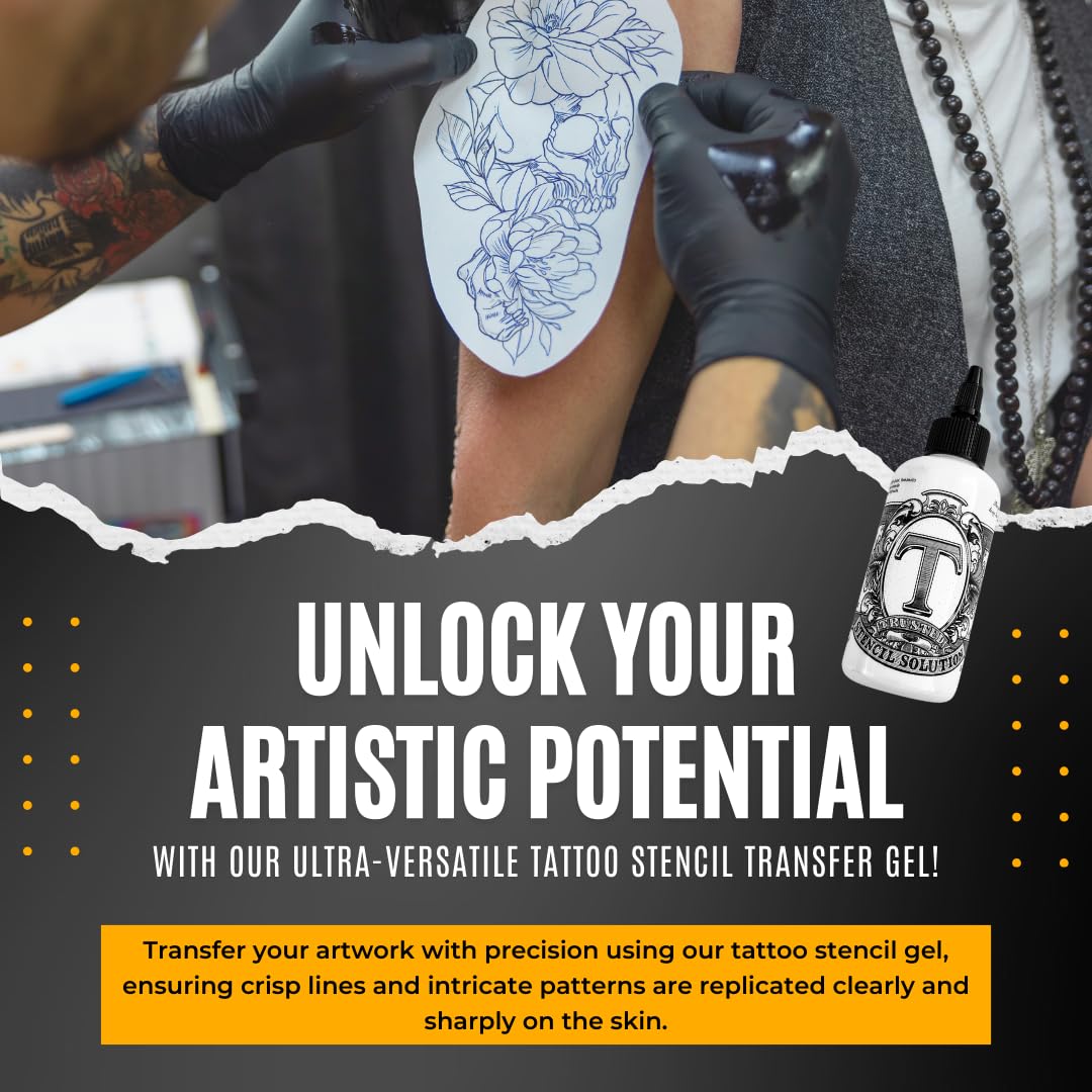 Premium Tattoo Stencil Gel Solution By Hardtochooseone - Tattoo Unleashed