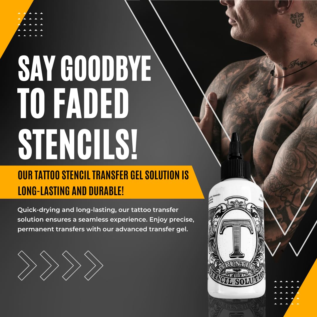 Premium Tattoo Stencil Gel Solution By Hardtochooseone - Tattoo Unleashed