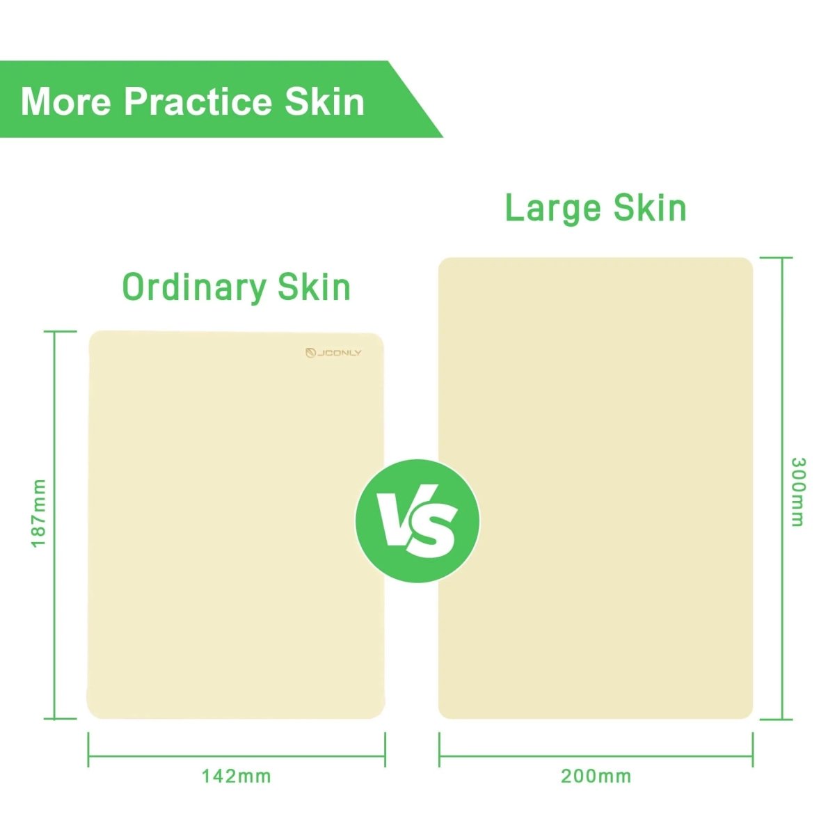 Professional Tattoo Practice Skin (3mm Thick Medical Silicone) by Jconly - 5pcs Double Sided - Tattoo Unleashed