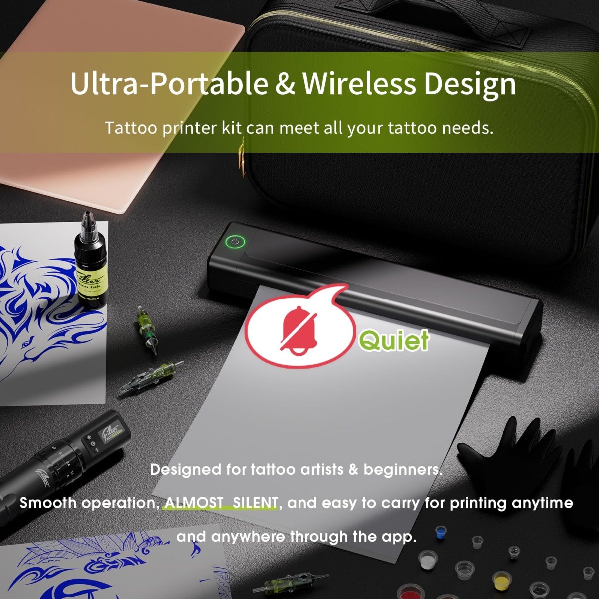 Soultats Tattoo Pen Machine Printer Kit - Tattoo Unleashed