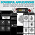 Tattoo Stencil Printer by Yirigui - Fits A4 - A8 Width Thermal Paper Includes 10 Transfer Papers - Bright Black - Tattoo Unleashed