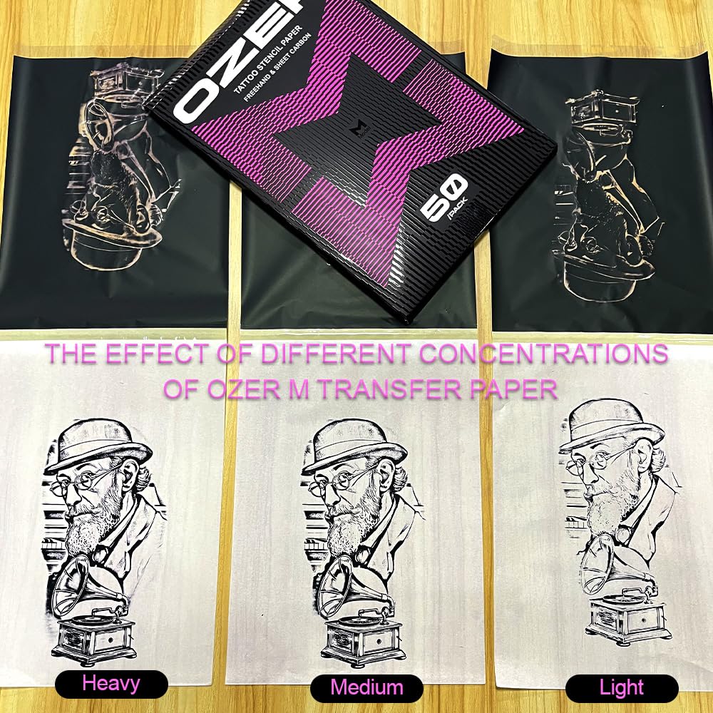Tattoo Transfer Paper by Ozer - 100 Sheets - Tattoo Unleashed