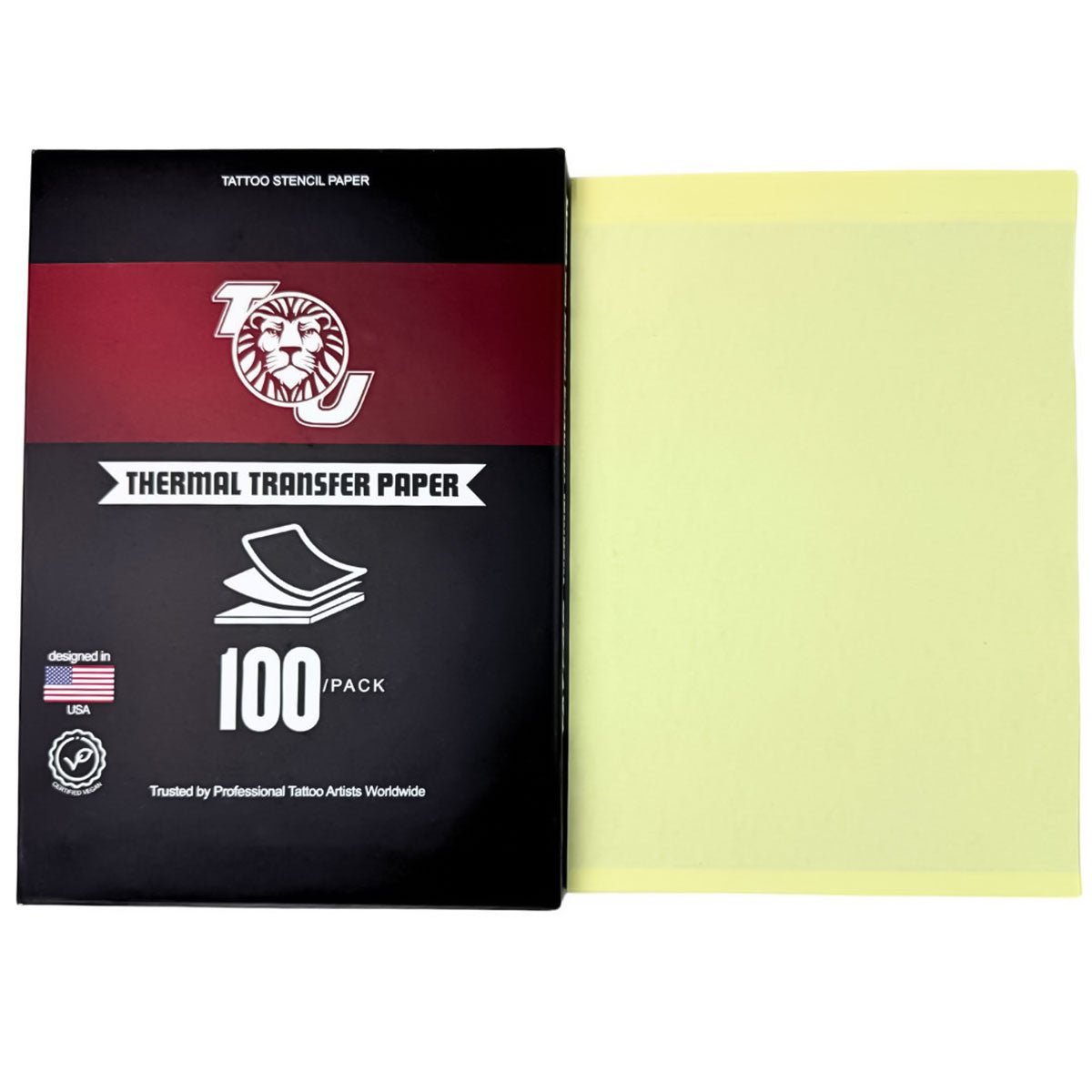 T.U. Tattoo Stencil Transfer Paper - 100 sheets, A4 Size - Tattoo Unleashed
