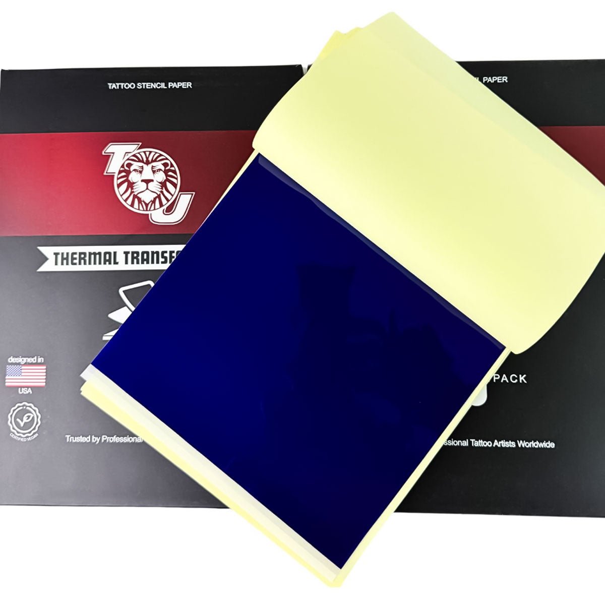 T.U. Tattoo Stencil Transfer Paper - 100 sheets, A4 Size - Tattoo Unleashed