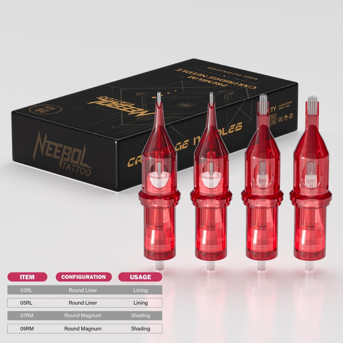 Wireless Rotary Tattoo Pen Kit Dual - Battery By Neebol B13 - Red - Tattoo Unleashed