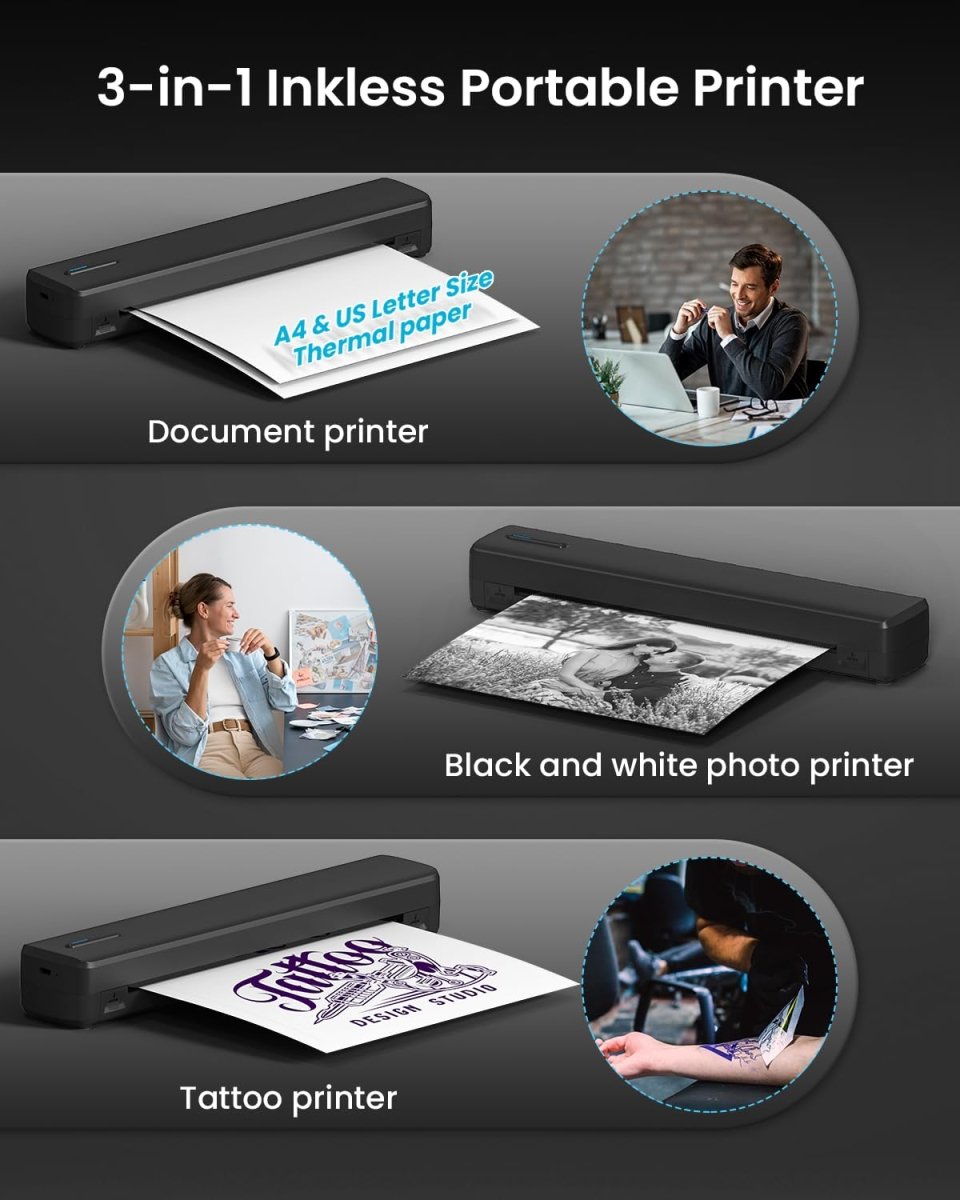 Wireless Tattoo Stencil Printer by BESTECCT - Tattoo Unleashed