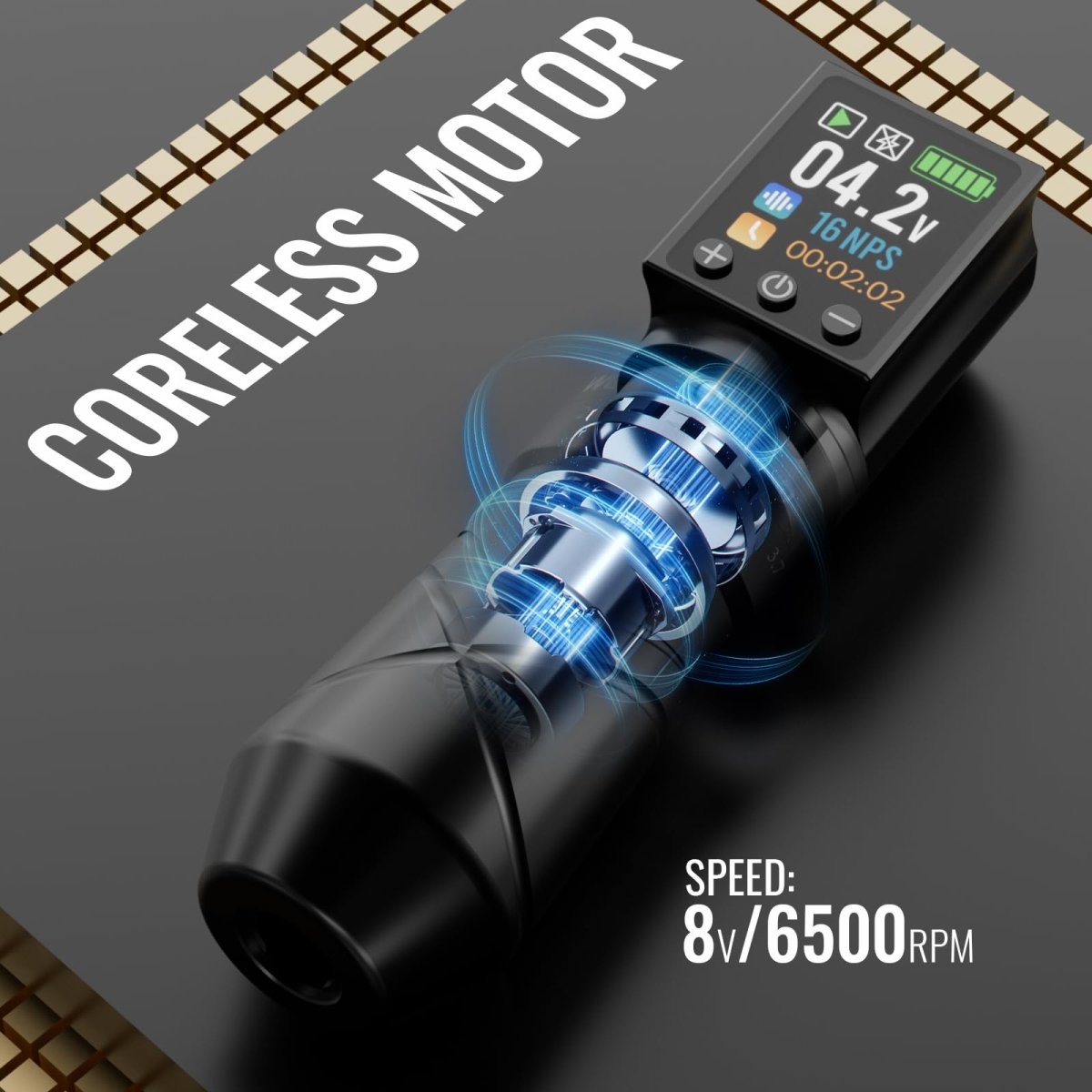 WormholePro Wireless Tattoo Pen Machine Kit - 2300mAh Battery - Tattoo Unleashed